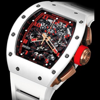 Replica Richard Mille RM 011 Flyback Chronograph White Demon White ATZ and Red Gold Watch on sale